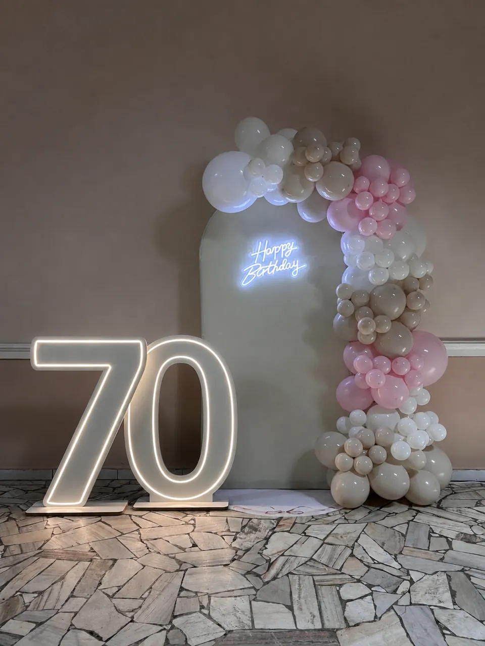 scianka balonowa 70 urodziny
